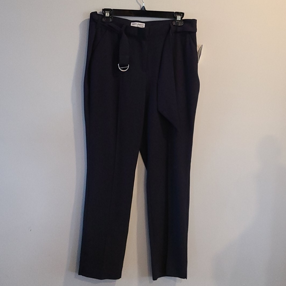 NWT Marie Claire Petite Navy Slacksl